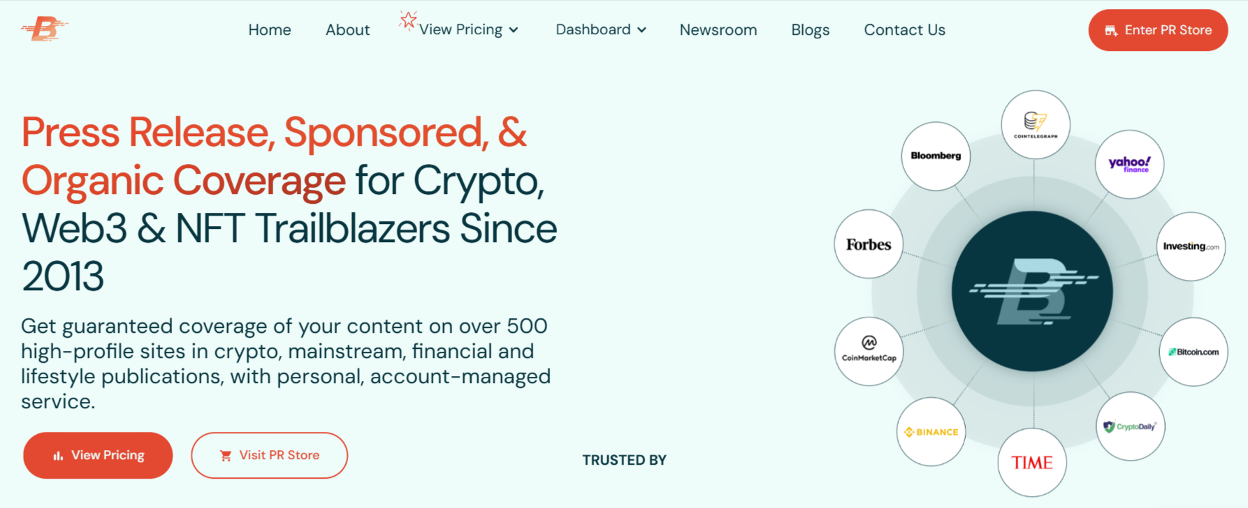 this image describes Bitcoin-PR-Buzz - A crypto press release top and trusted platform
