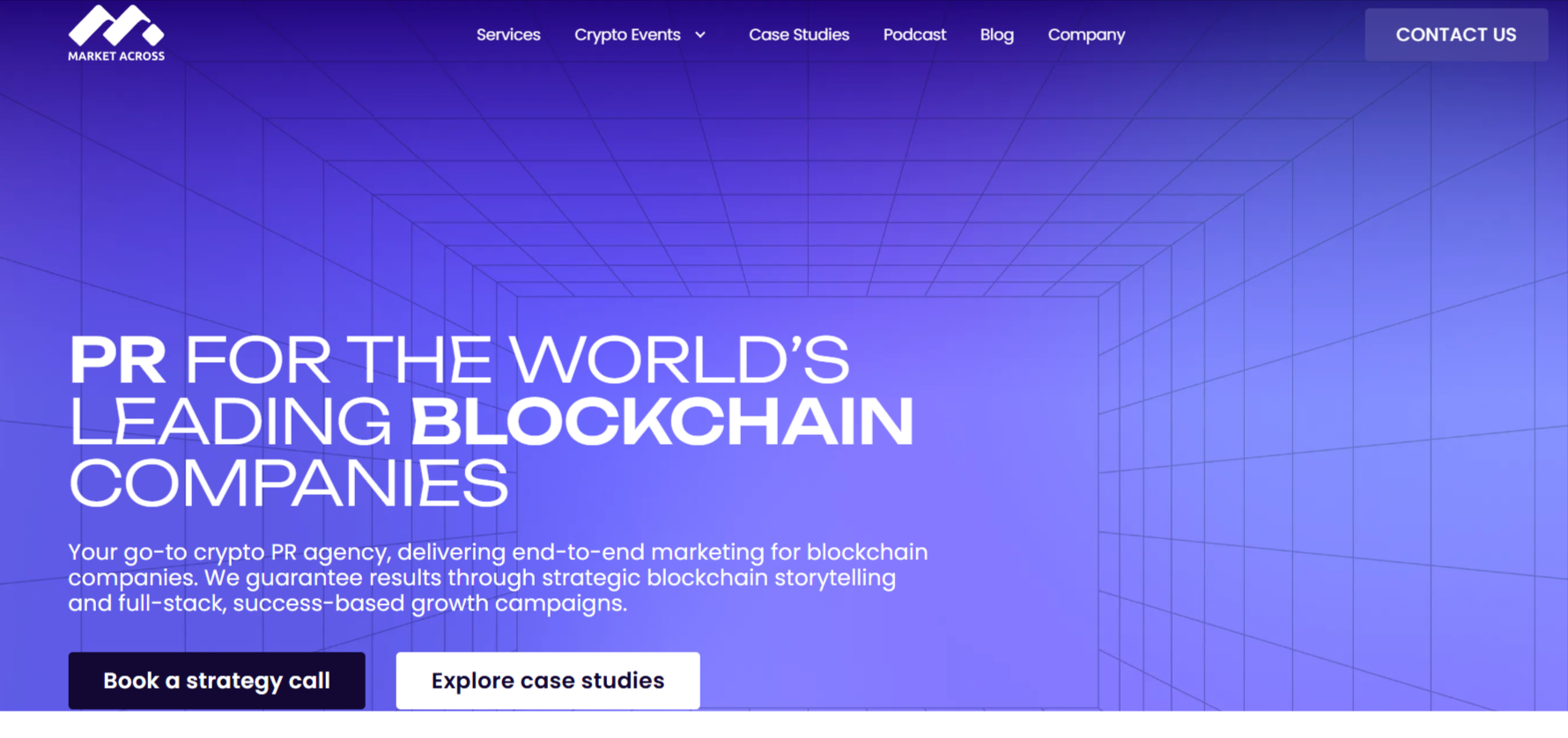 this image describes - Market Across - A crypto press release trusted platform